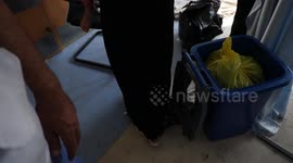 The bombing of Al-Rantisi Hospital in Gaza City by Israeli warplanes