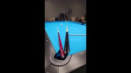 Satisfying Pool Trickshot