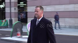 Former Metropolitan police officers arrive at the City of London Magistrates Court, UK