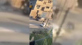 Shootout At The Etrance to Tulkarm Refugee Camp on the West Bank