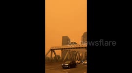 New York City Sky Turned Yellow Due to Wildfire in Canada, June 7th, 2023