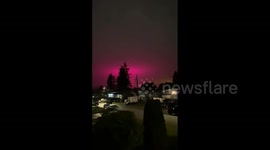 Canada residents baffled as sky turns mysterious pink colour