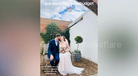Couple's wedding cost just £2,721 - thanks to camera phone pics and charity shop dress