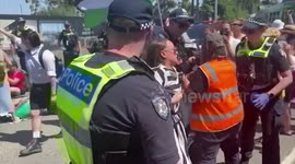 Protesters Arrested At Melbourne Cup Pro-Palestine Rally