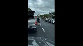 Road rage erupts in Auckland as young driver's reckless actions spark confrontation