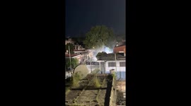 Chaos erupts in Buenos Aires as Chacarita football fans clash with police after controversial match