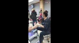 Dad decides to get a pedicure done before his trip to Mexico *Hilarious*