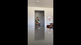 Husband's precious reaction to wife's pregnancy reveal reminds her why she loves him so much!