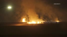 Tustin: Third Alarm Fire Burns Historic Marine Hangar