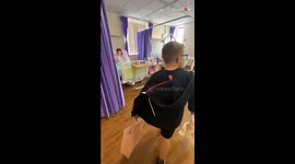 Love engulfs 8 y/o boy as he meets his baby sister for the first time