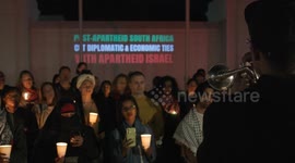 SOUTH AFRICAN ACTIVIST HOLD VIGIL FOR GENOCIDE VICTIMS IN GAZA