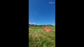 Man dribbles on the ground like a basketball after embarrassing corkscrew flip fail