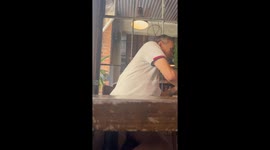 Man has contagiously emotional reaction to learning that he'll be a grandpa