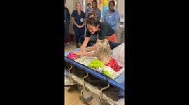 Little girl triumphs in her battle with brain cancer *Heartwarming*