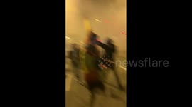 Spain: Catalan Amnesty Proposal Protesters And Police Clash Outside Socialist Party HQ In Madrid 3