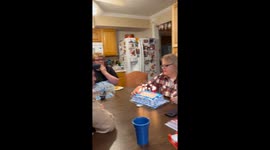 Trick Candles Light Up Woman's Hair