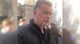 Chris Packham speaks to media in London, UK