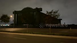 US: Massive Fire Engulfs Historic Hangar In Tustin, California 5