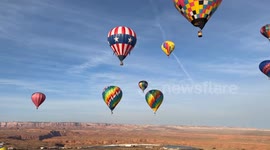 Annual Balloon Regatta Takes Flight, Drawing Global Enthusiasts In Page, Arizona, USA