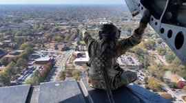 Army Aviation Brigade Executes Thrilling Flyover at Atlanta Falcons' Call to Service Game in Atlanta, USA