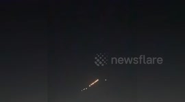 Chain of lights spotted in night sky baffle residents in China