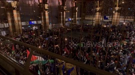 Netherlands: Pro-Palestine Protesters Hold Sit-In At Amsterdam Centraal Station 6
