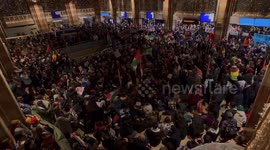 Netherlands: Pro-Palestine Protesters Hold Sit-In At Amsterdam Centraal Station 5