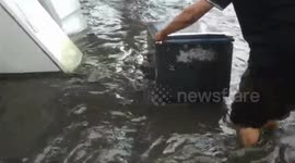 Landslide and flood warnings triggered as heavy rain batters western Indonesia