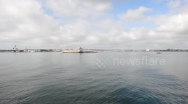 USS Jackson Makes Grand Entrance in San Diego for Thrilling Fleet Week 2023 in CA, USA