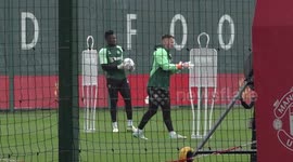 Man Utd train ahead of Copenhagen tie in Manchester, UK