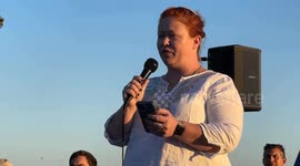 Jewish Community Gathering in Santa Barbara at Goleta Beach Calls for Release of Hostages Kidnapped by Hamas