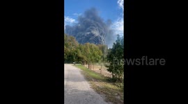 US: Massive Fire Breaks Out At Chemical Plant In Shepherd, Texas