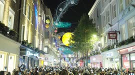 Carnaby Streets Christmas lights 2023 Switch On In London, UK