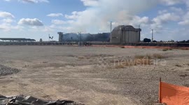 US: Massive Fire Engulfs Historic Hangar In Tustin, California 6