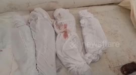 Israel Aircraft Bomb Refugee House in Nuseirat Camp, Gaza