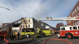 Firefighter injured at 2nd Alarm fire, Mount Carmel, Pennsylvania