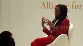 Kemi Badenoch critical of 'distractions' to modern business challenges at conference speech in London, UK