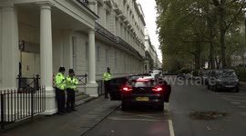 Former home secretary Priti Patel arrives to give evidence to Covid inquiry in London, UK