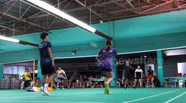 A Very Intense Badminton Game