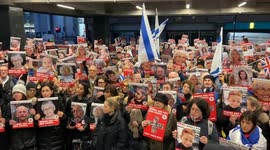 “Shame!” Protesters gather outside Red Cross offices calling on the organisation to visit Israeli hostages in Gaza
