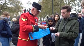Red Poppy pin badges selling like hot cakes ahead of Remebrance Day in London