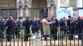 Veterans gathered at Westminster Abbey Field of Remembrance 2023 ahead of opening to the public