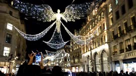 Crowds turn out for the Regent Street Christmas light switch-on