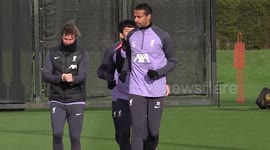 Liverpool train ahead of trip to Toulouse