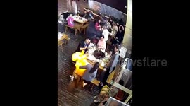 Woman's prank ignites hydrogen balloon causing massive fireball explosion at Chinese restaurant