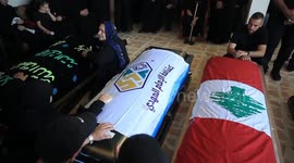 Lebanese border town holds funeral for victims killed in Israeli drone attack