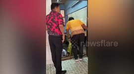 Dozens of schoolchildren injured when classroom floor collapses in Thailand