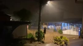 Raging flood sweeps away cars during storm in the Philippines