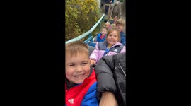 Girl was TOTALLY NOT READY for her first roller coaster ride at Blackpool Pleasure Beach
