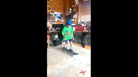 8-year-old Hinato nails impressive skateboard flip exit in Ishikawa, Japan